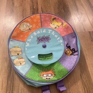 Vintage Nickelodeon Rugrats Backpack Angelica Tommy Y2K Retro Vinyl Kidcore